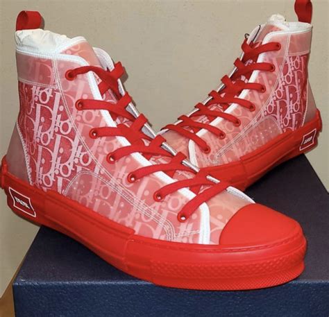 red dior sneakers|shoes christian Dior.